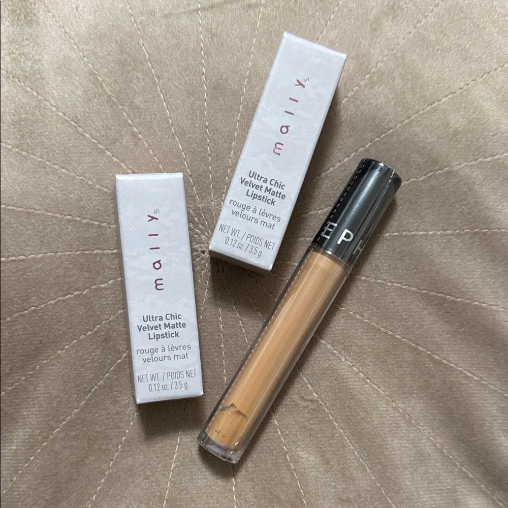 Sephora Bright Future Concealer& Mally Ultra Chic Velvet Matte Lipstick in Blush